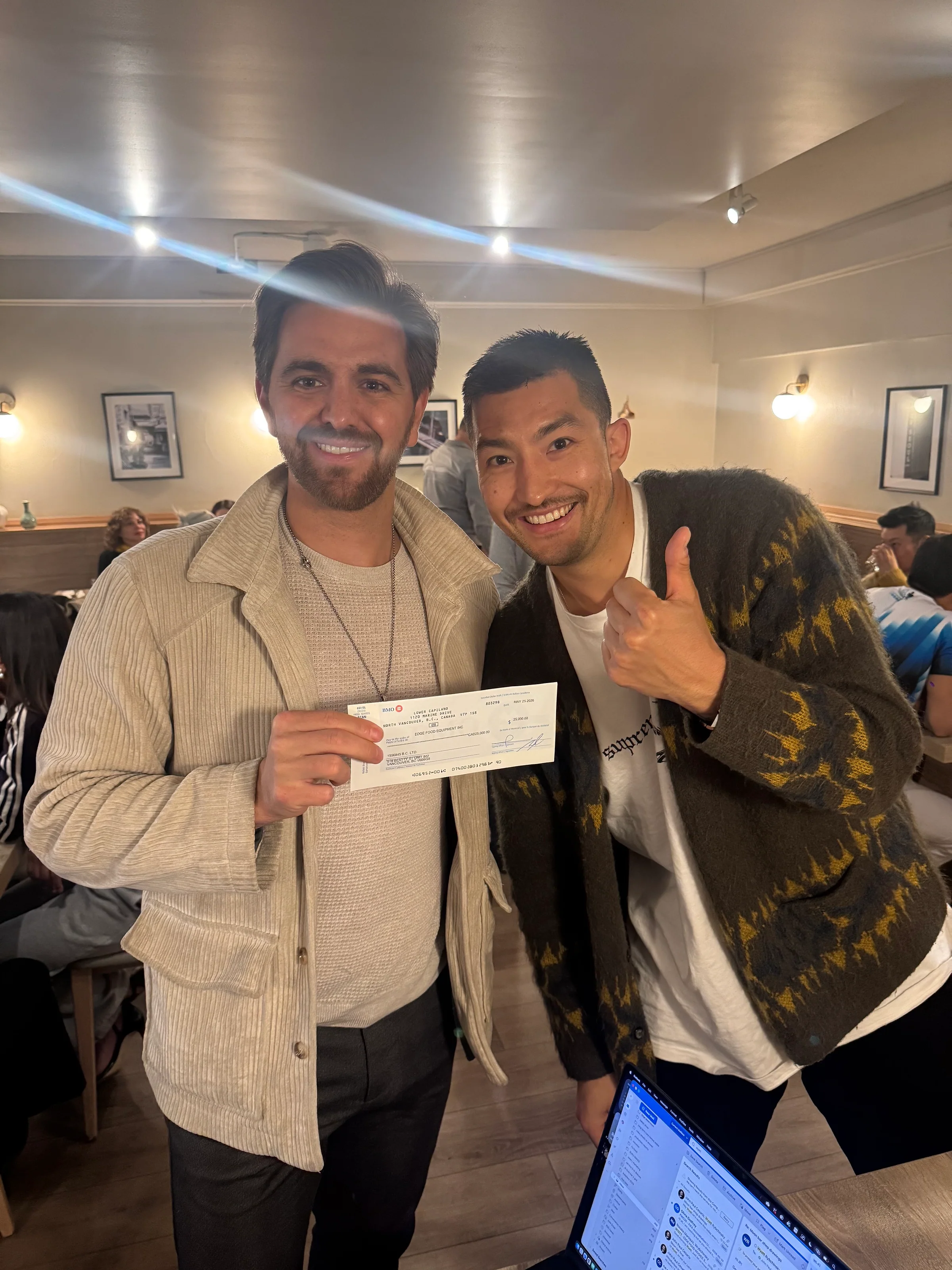 A partnership milestone hand-off